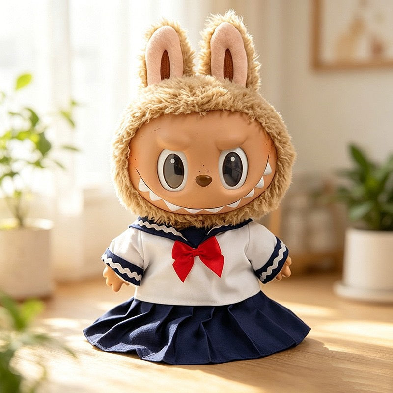 38cm big doll outfit school uniform navy blue