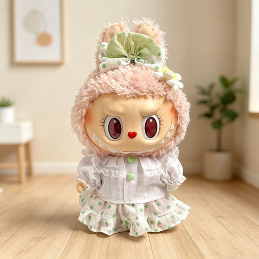 38cm big doll outfit green dress
